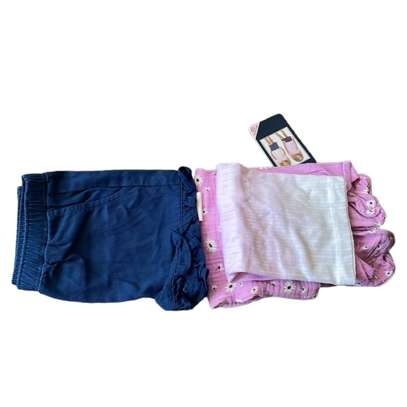 Andy & Evan - Girls’ 3 Pc Short + Tops Set - Picture 4 of 6